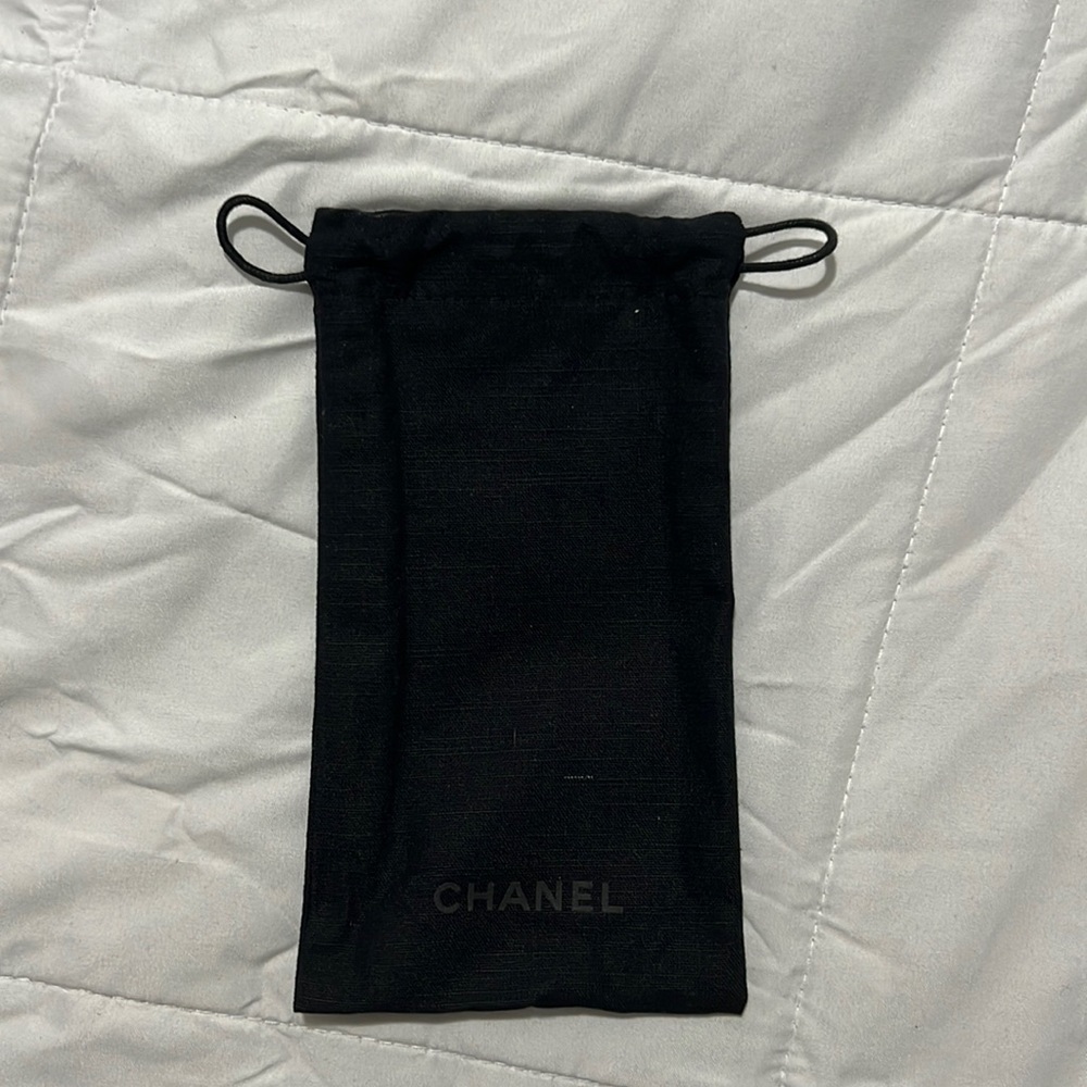 Chanel fabric sunglasses pouch